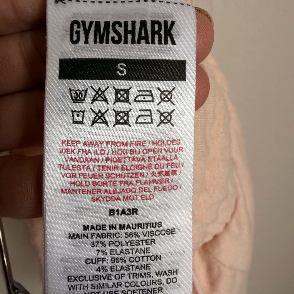 Gymshark Peach Joggers Womens Small Drawstring Athletic Sweatpants Lounge - Picture 6 of 6